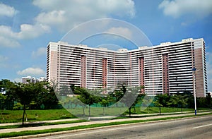 Buildings in the north Korean capital, Pyongyang