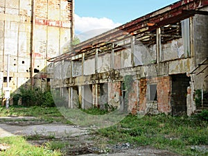 Buildings of old broken and abandoned industries in city of Banja Luka - 5