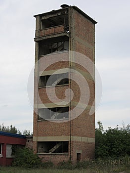 Buildings of old broken and abandoned industries in city of Banja Luka - 7