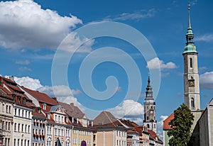 Buildings in the old town of GÃ¶rlitz in Saxony