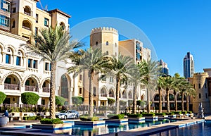 Buildings on the Old Town Island in Dubai