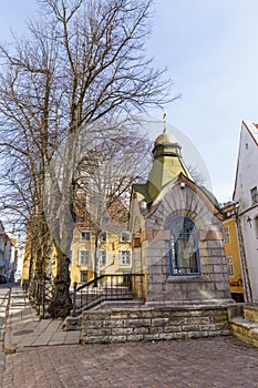 Buildings in the old town of Tallinn, Estonia