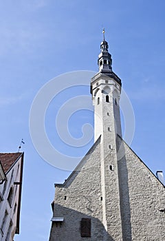 Buildings in the Old Town in Tallinn, Estonia