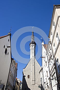Buildings in the Old Town in Tallinn, Estonia