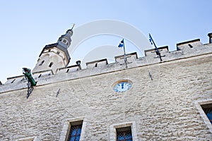 Buildings in the Old Town in Tallinn, Estonia