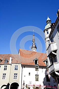 Buildings in the Old Town in Tallinn, Estonia