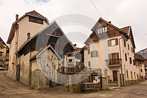 Buildings in Ovasta, North East Italy