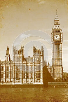 Buildings of Parliament with Big Ben