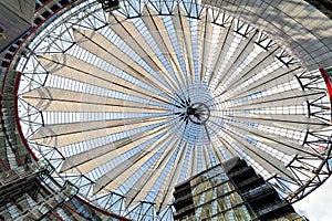Buildings play at the sony center, Berlin