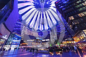 Buildings play at the sony center, Berlin