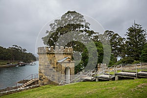 Buildings at Port Arthur penal colony world heritage site in Tasmania photo