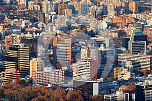 Buildings at Providencia district in Santiago