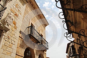 Buildings of Pueblo Espanol Palma de Mallorca Spain photo