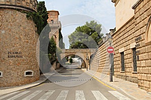 Buildings of Pueblo Espanol Palma de Mallorca Spain photo