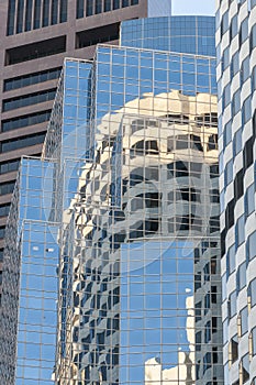 Buildings reflections angles shapes