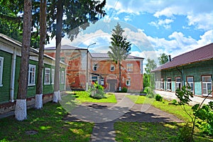 Buildings of regional hospital in Ruza city, Moscow region, Russia