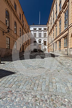 Buildings on Riddarholmen island Stockholm