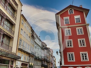 Buildings at Rua do Corpo do Deus, Coimbra, Portugal photo