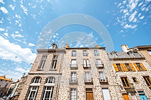 Buildings in saint Flour town, France