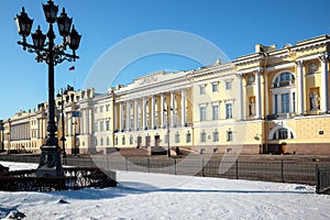 The buildings of the Senate and Synod in St. Petersburg photo