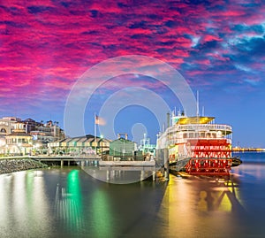 Buildings and skyline of New Orleans, Lousiana