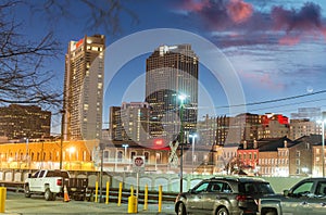 Buildings and skyline of New Orleans, Lousiana