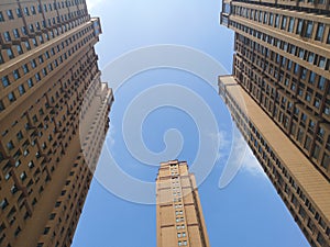 Buildings is standing nearing to the sky