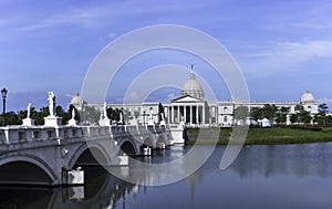 Buildings and status of Chimei art Museum in Tainan City.