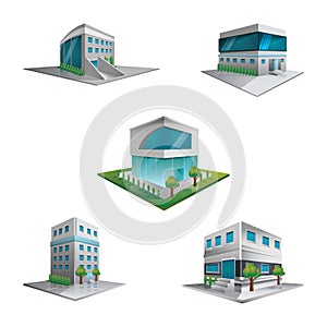 buildings and structures. Vector illustration decorative design