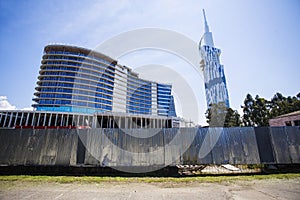 Buildings under construction in Batumi, Georgia