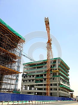 Buildings under construction