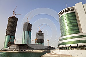 Buildings Under Construction, Manama, Bahrain