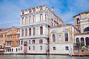 Buildings in Venice along the Grand canal