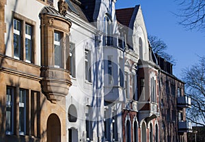 Buildings in Viersen at the pond in the old city garden