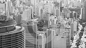 Buildings view of central Sao Paulo Brazil