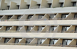 Buildings windows and balconies