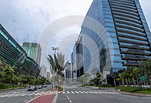 Builidings at Faria Lima Avenue in Sao Paulo financial district - Sao Paulo, Brazil