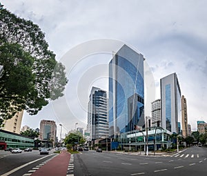 Builidings at Faria Lima Avenue in Sao Paulo financial district - Sao Paulo, Brazil