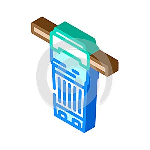 built filter isometric icon vector illustration