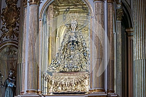 Inside Soledad Basilica, Oaxaca, Mexico photo