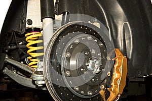 Built in and used carbon ceramic brake discs