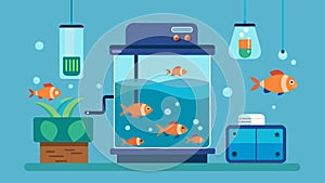 With builtin automatic feeders and water change dispensers this smart fish tank maintenance system takes the hassle out photo