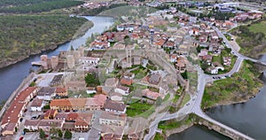 Buitrago del Lozoya, Medieval village with stone wall in Spain.