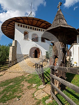 Bujoreni Monastery, a landmark atraction in Vaslui County, Romania photo