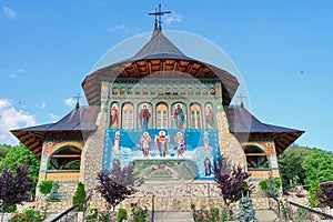 Orthodox church - Monastery Bujoreni - landmark attraction in Vaslui County, Romania photo