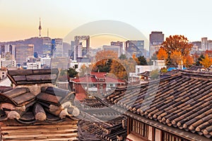 The Bukchon Hanok historic district