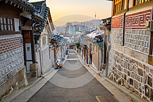 Bukchon Hanok historic district in Seoul, South Korea