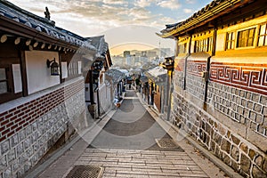 Bukchon Hanok Village in Seoul, South Korea