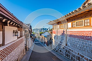 Bukchon Hanok Village in Seoul, South Korea