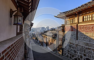 Bukchon Hanok Village,Traditional Korean style architecture in S